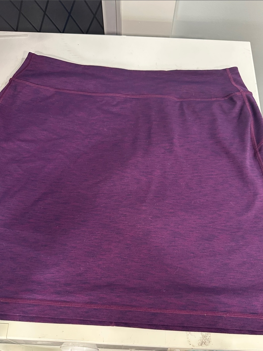2 Duluth Trading Co Purple & Black Mini Skorts